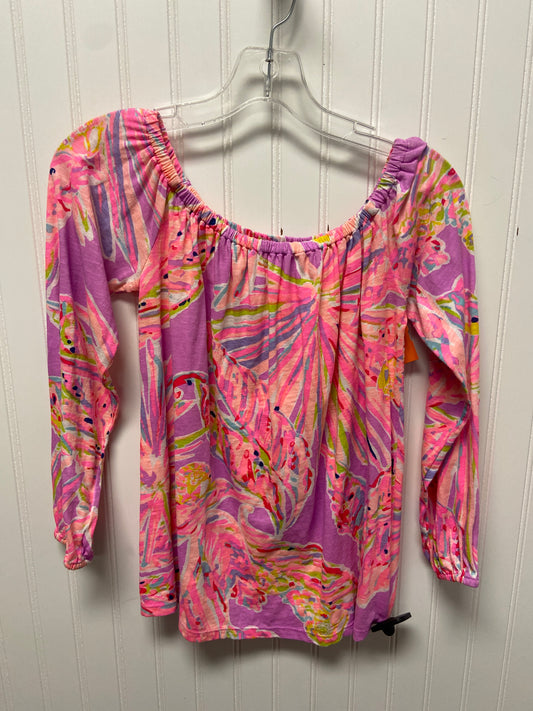 Top Long Sleeve Designer By Lilly Pulitzer In Purple, Size: Xs