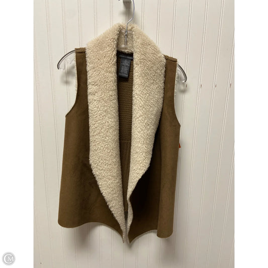 Vest Sweater By Chelsea And Theodore In Brown, Size: S
