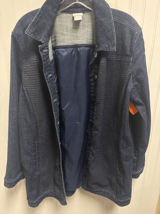 Jacket Denim By Chicos  Size: Xl