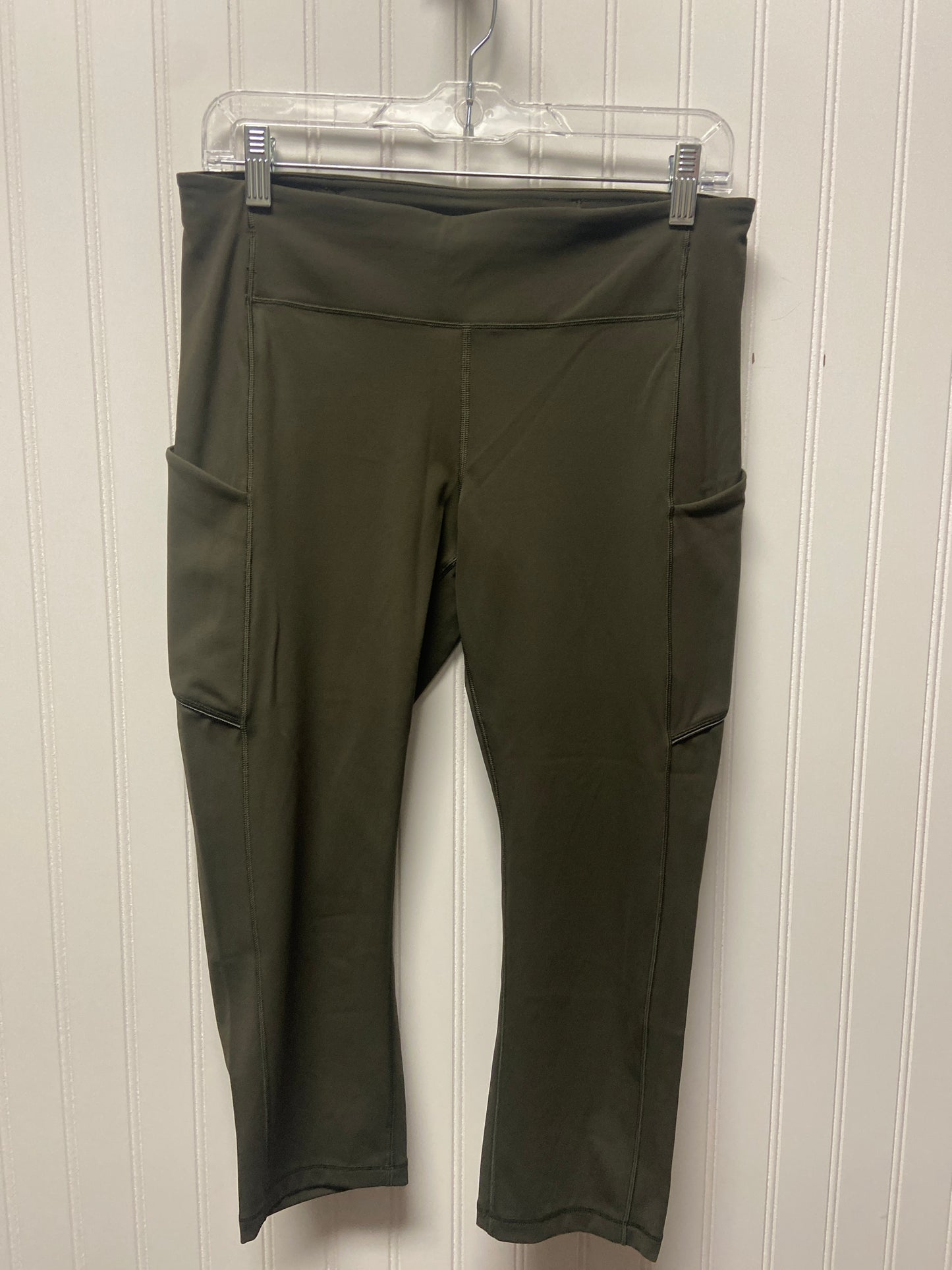 Athletic Leggings Capris By Lululemon In Green, Size: M