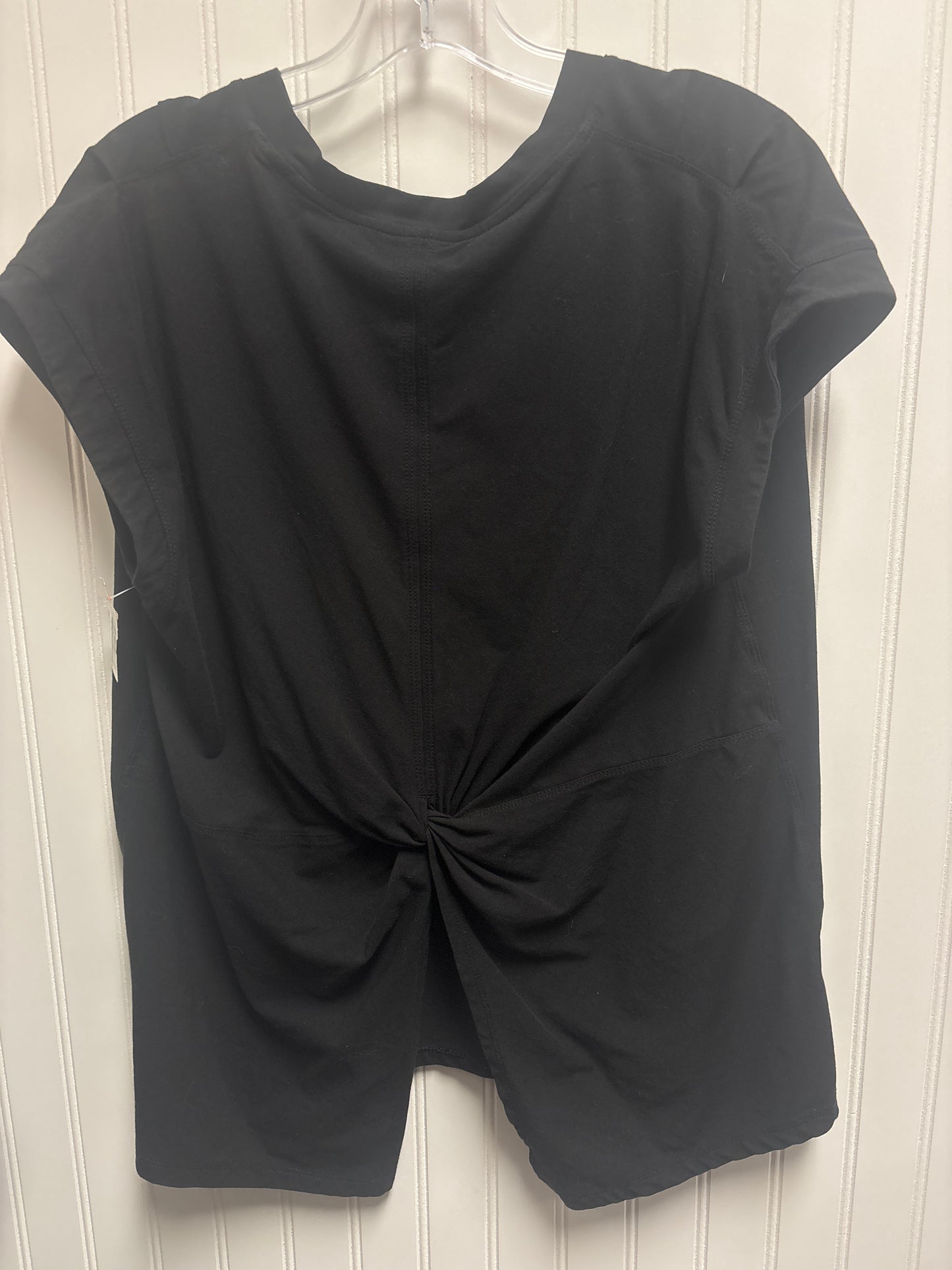 Athletic Top Short Sleeve By Athleta In Black, Size: M