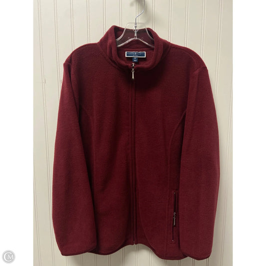 Jacket Fleece By Karen Scott In Purple, Size: Xlp
