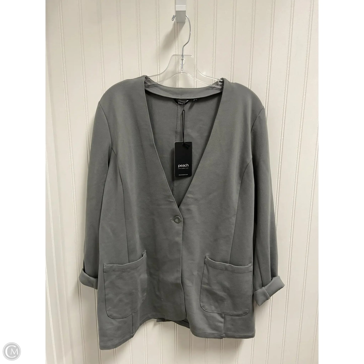 Blazer By Peach In Grey, Size: Xl