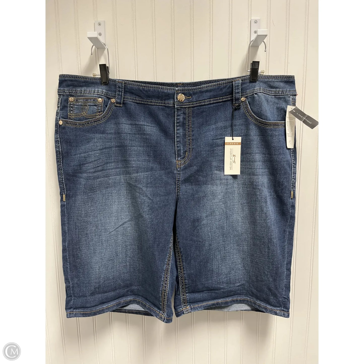 Shorts By Seven 7 In Blue Denim, Size: 28