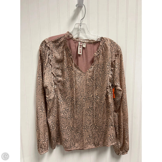Top Long Sleeve Basic By Dolan Left Coast In Pink, Size: S