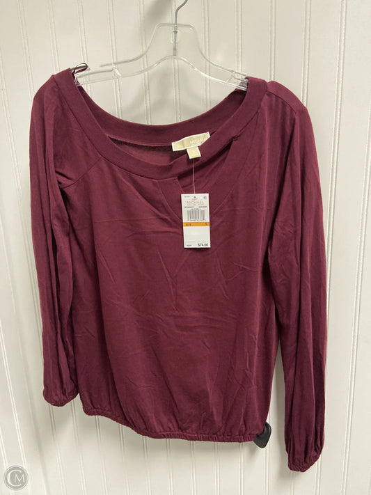 Top Long Sleeve By Michael By Michael Kors In Purple, Size: S