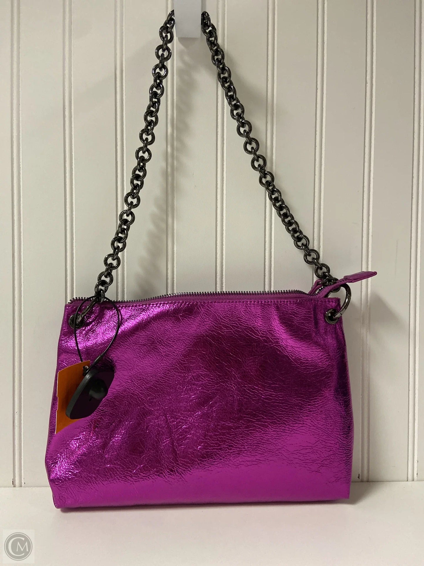 Handbag Leather By Sharif, Size: Medium