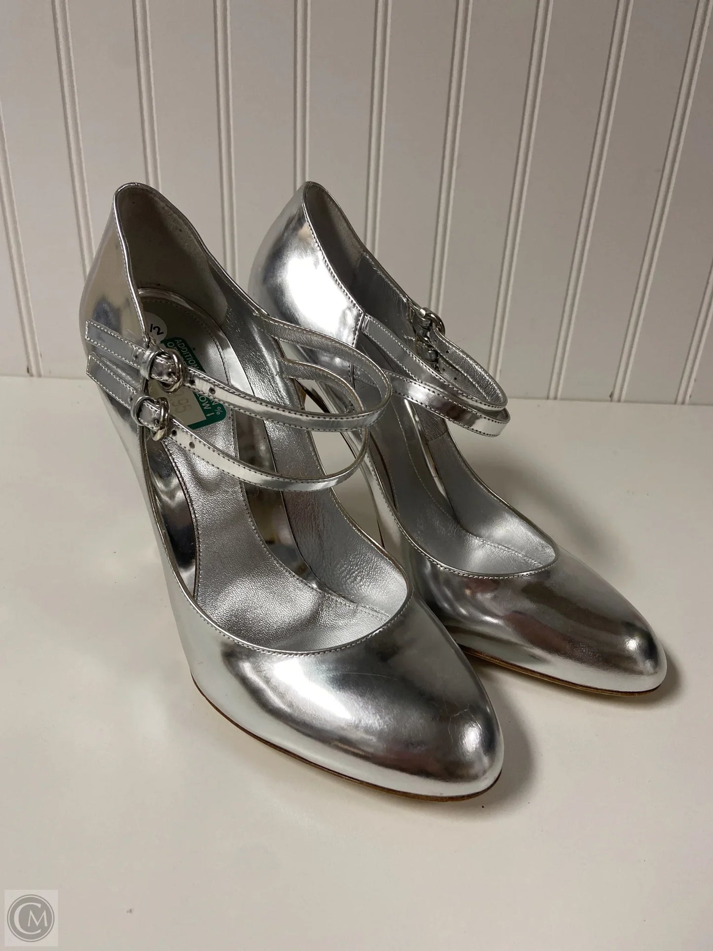 Shoes Heels Stiletto By Cmb In Silver, Size: 9.5