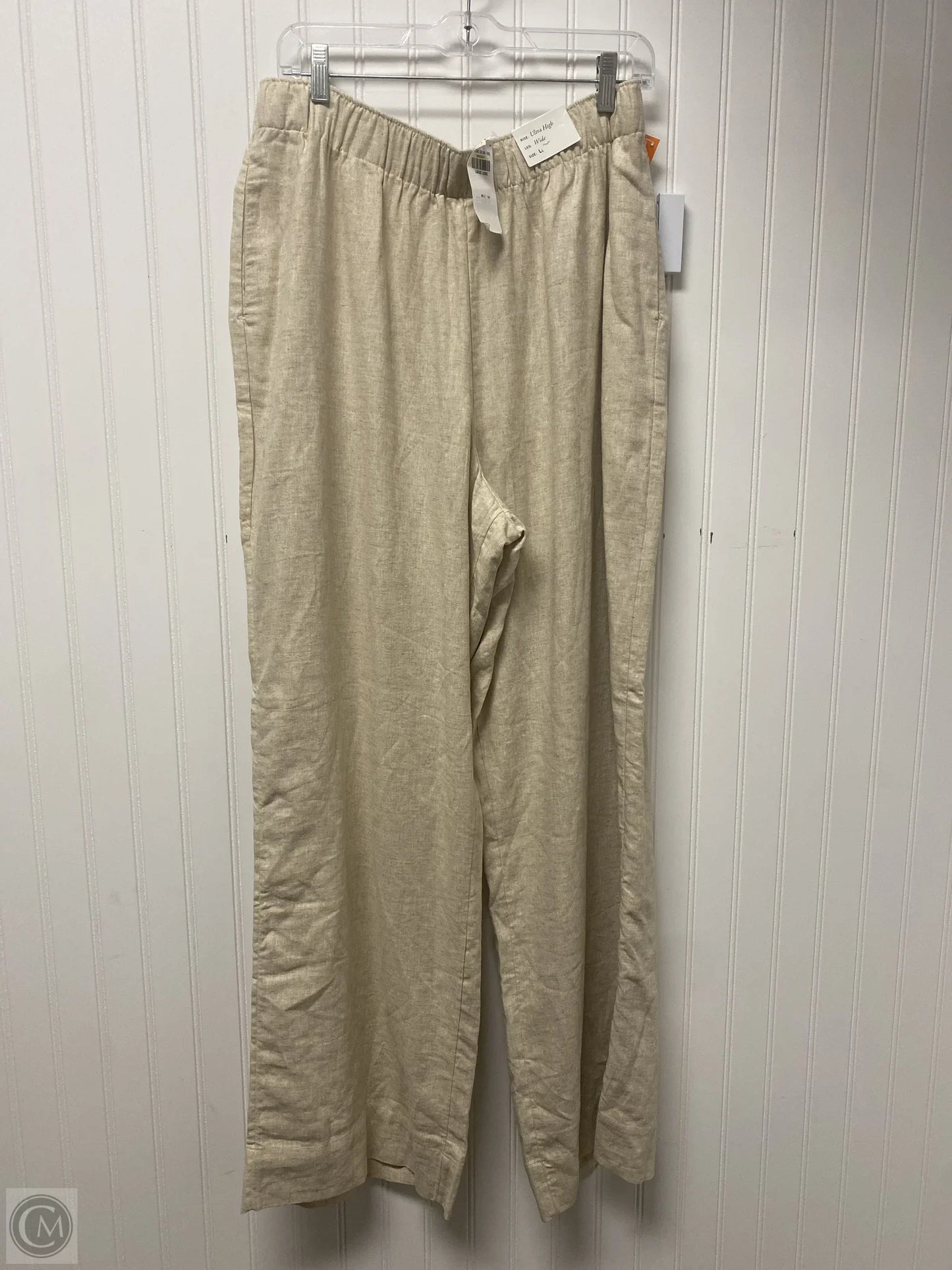 Pants Wide Leg By Abercrombie And Fitch In Beige, Size: 12