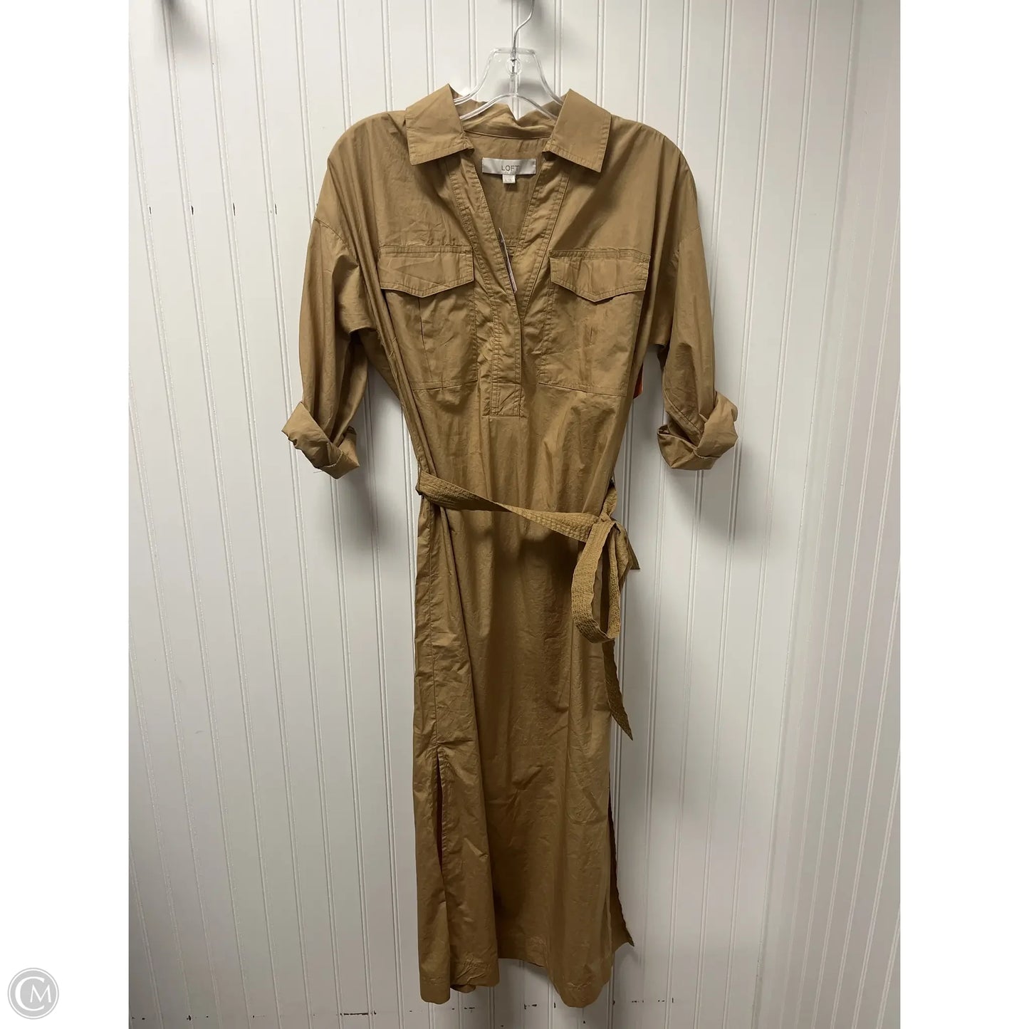 Dress Casual Maxi By Loft In Tan, Size: Xs