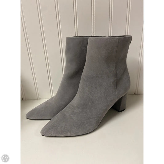 Boots Ankle Heels By Calvin Klein In Grey, Size: 7.5