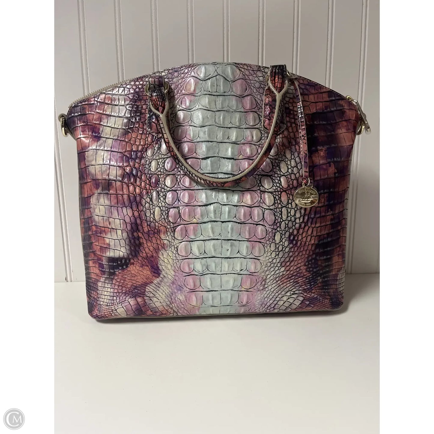 Handbag Designer By Brahmin, Size: Large