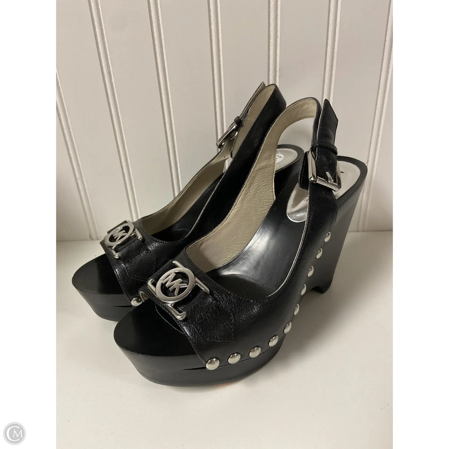 Shoes Designer By Michael Kors In Black, Size: 6.5