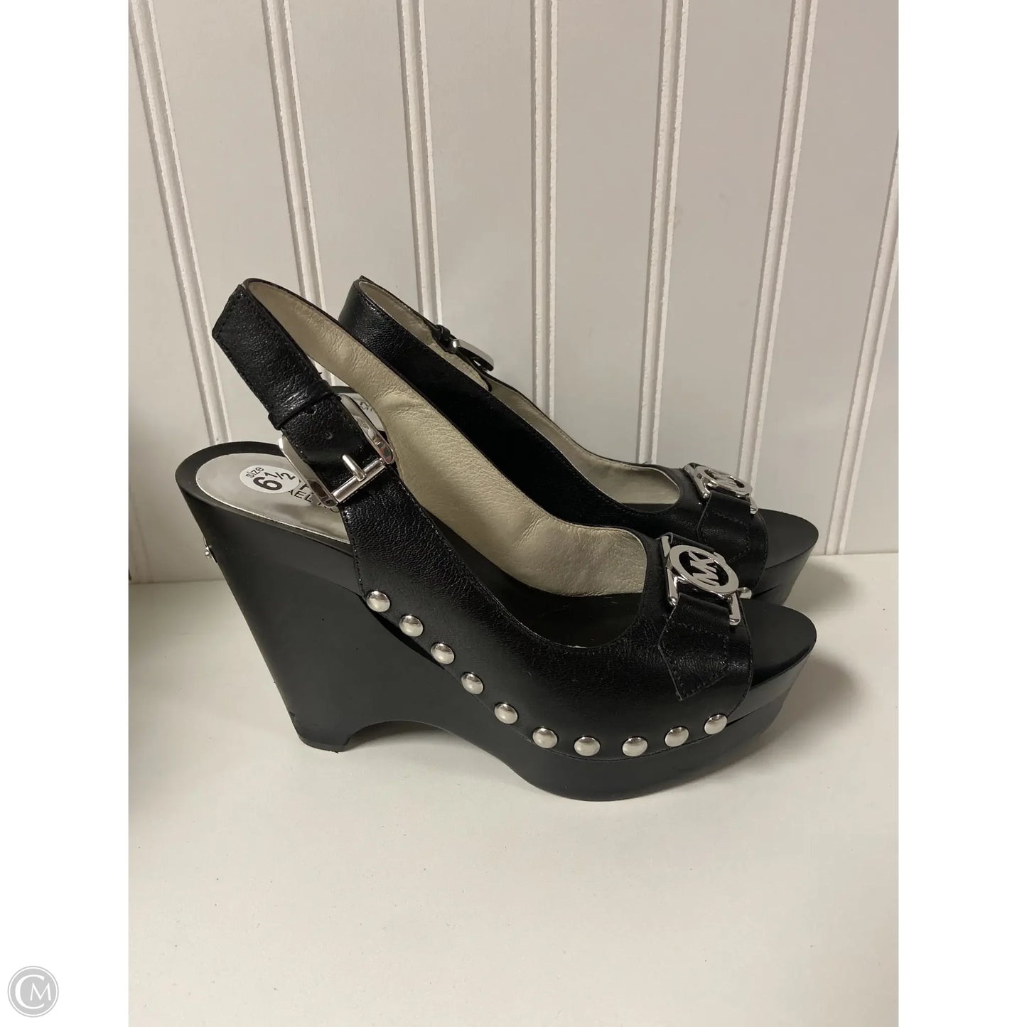 Shoes Designer By Michael Kors In Black, Size: 6.5