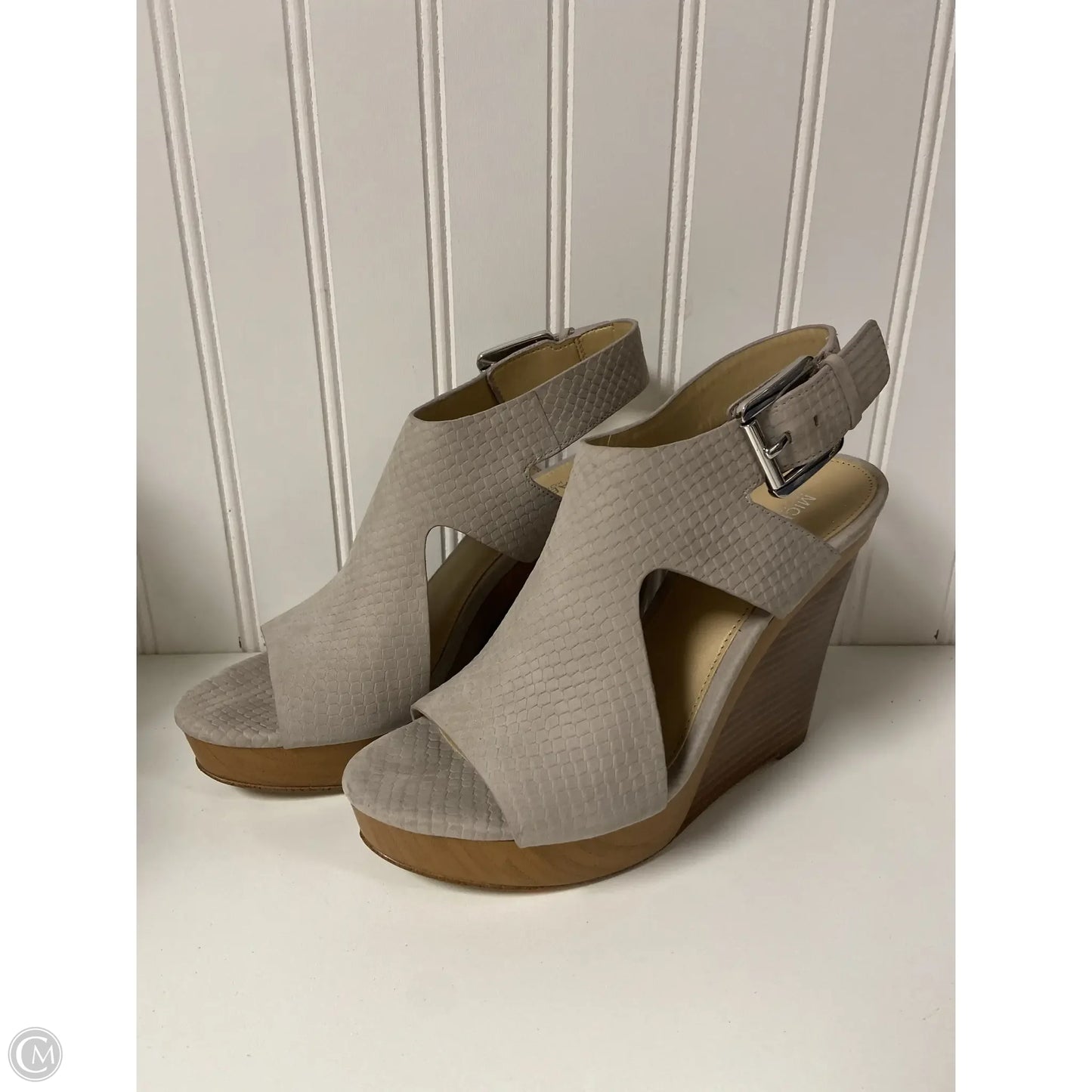 Shoes Designer By Michael Kors In Taupe, Size: 6.5