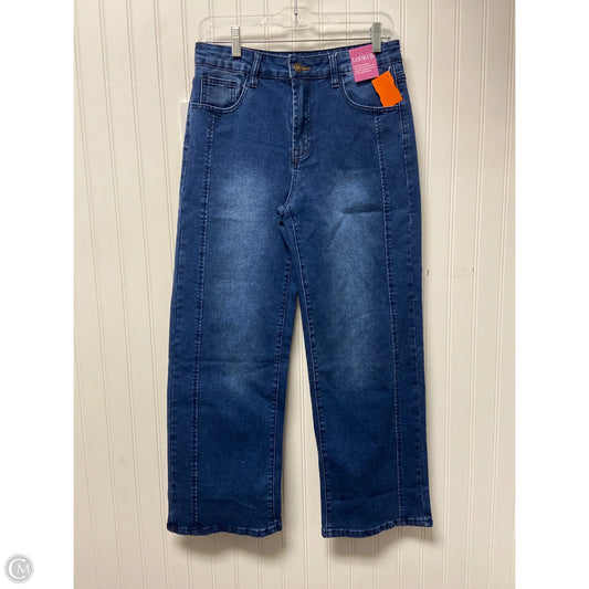 Jeans Wide Leg By Clothes Mentor In Blue Denim, Size: 10