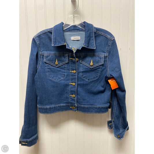 Jacket Denim By Calvin Klein In Blue Denim, Size: M