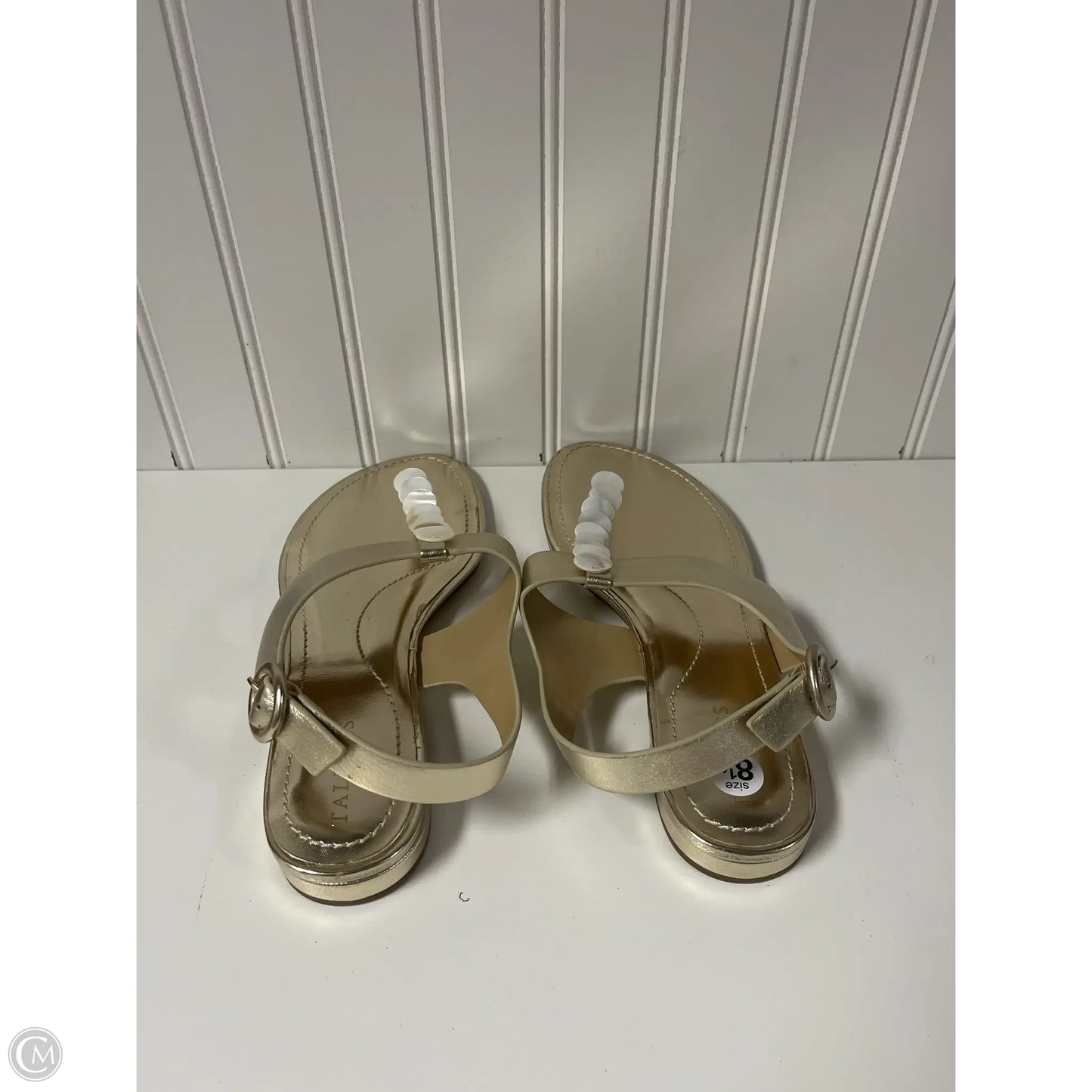 Sandals Flats By Talbots In Gold, Size: 8.5