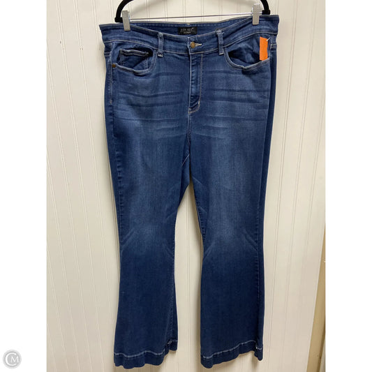 Jeans Boot Cut By Judy Blue In Blue Denim, Size: 20