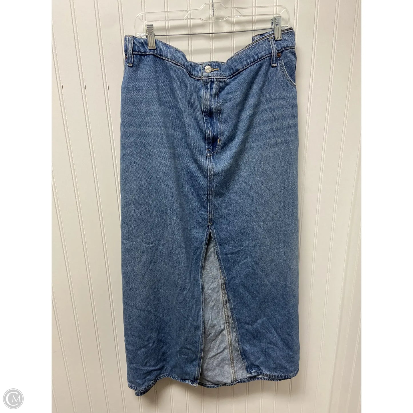 Skirt Midi By Old Navy In Blue Denim, Size: 28