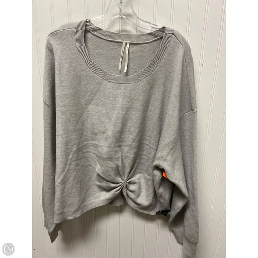 Sweater By Anthropologie In Grey, Size: 3x