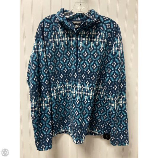 Jacket Fleece By Eddie Bauer In Blue, Size: Xl