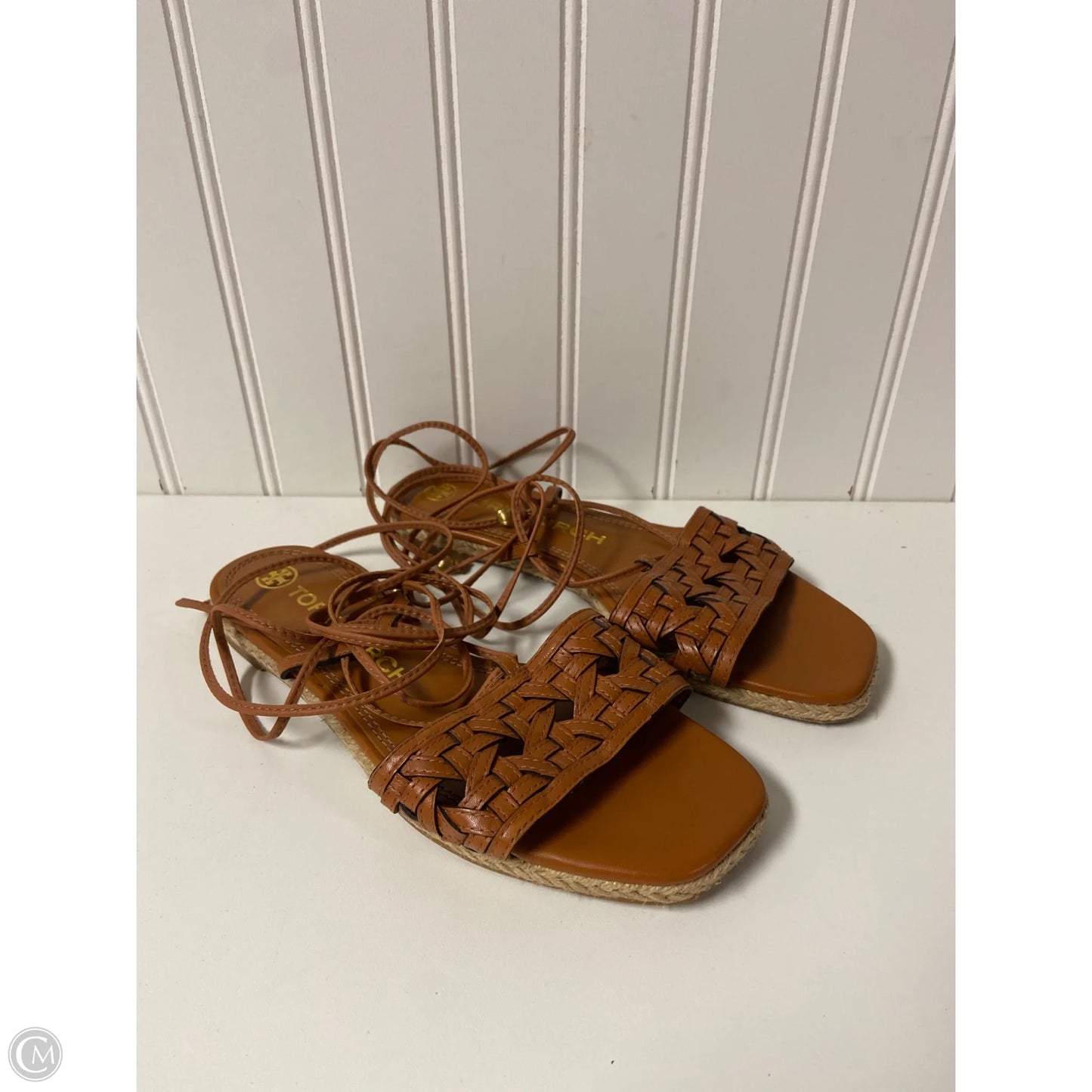 Sandals Designer By Tory Burch In Brown, Size: 6