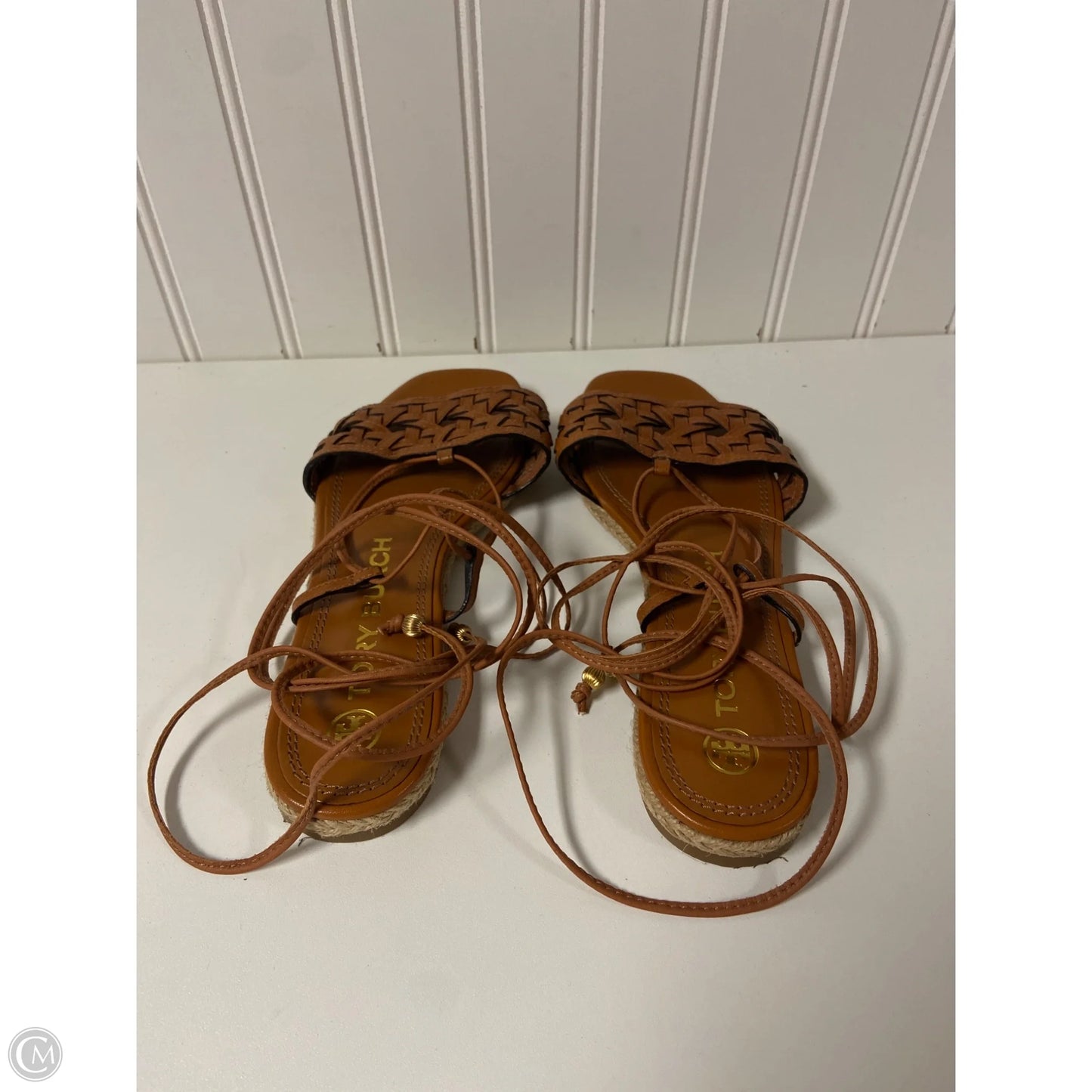 Sandals Designer By Tory Burch In Brown, Size: 6