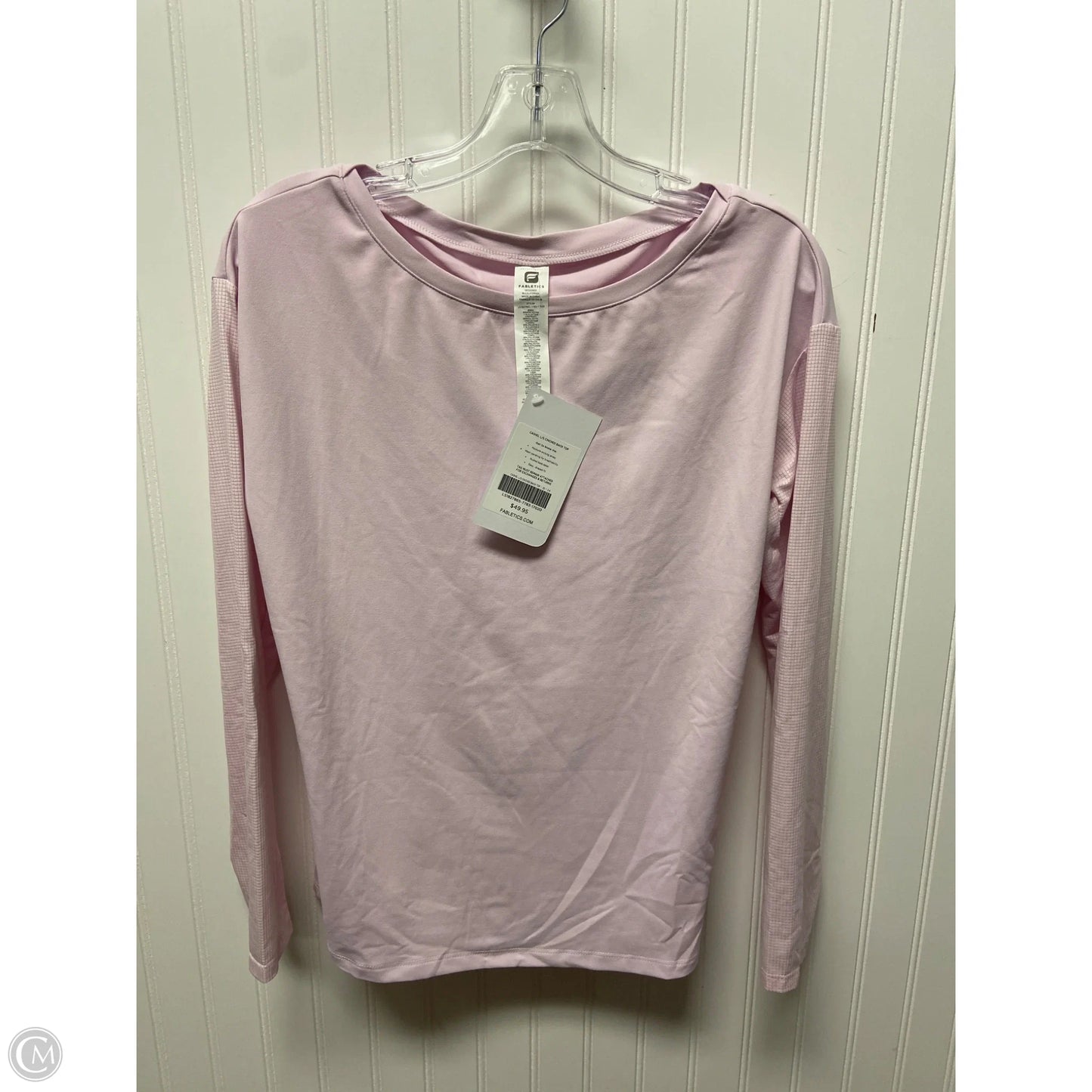 Athletic Top Long Sleeve Crewneck By Fabletics In Pink, Size: Xs