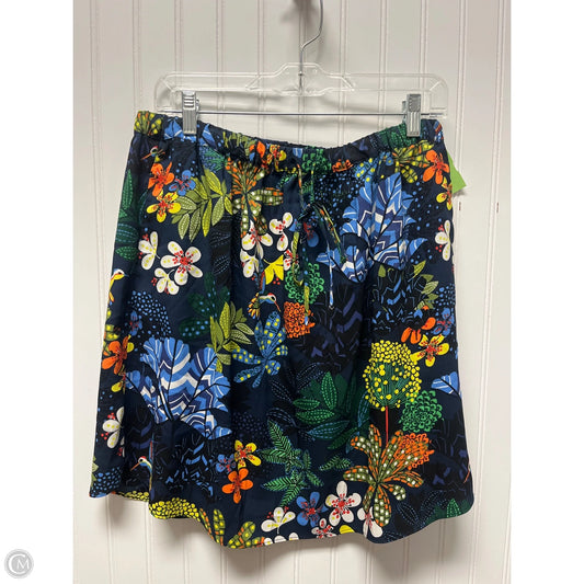 Skirt Midi By Loft In Tropical Print, Size: 8