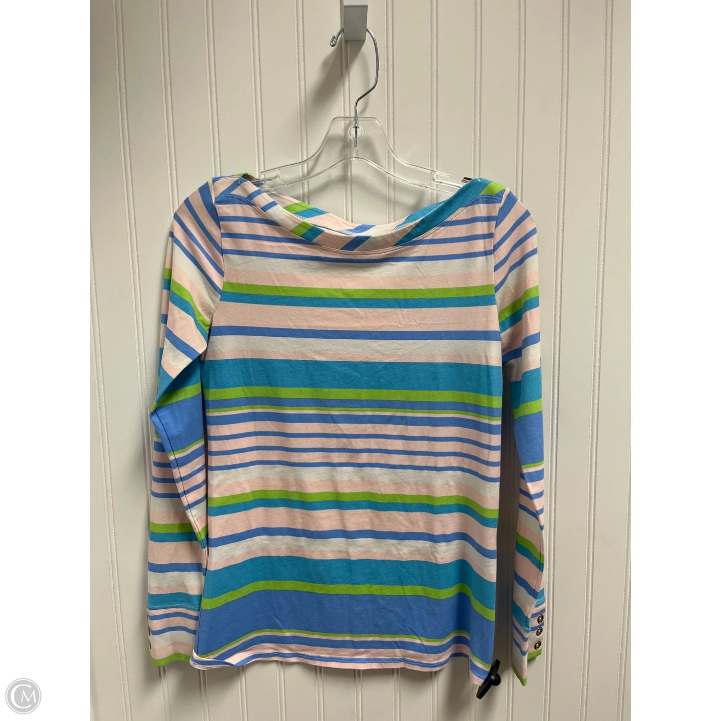 Top Long Sleeve Designer By Lilly Pulitzer In Striped Pattern, Size: S