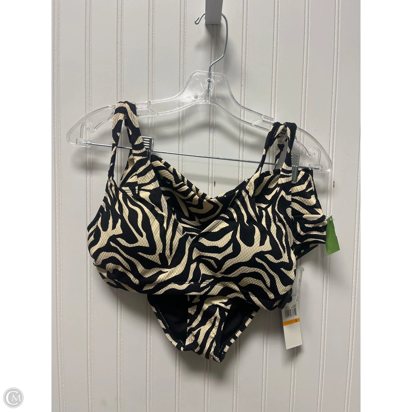 Swimsuit 2pc By Catalina In Black & Cream, Size: S