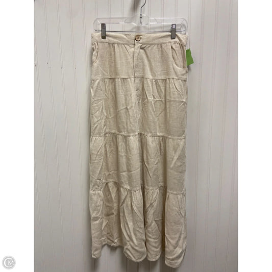 Skirt Maxi By Clothes Mentor In Beige, Size: 8