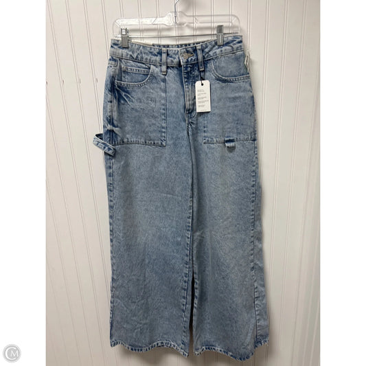 Jeans Wide Leg By Forever 21 In Blue Denim, Size: 4