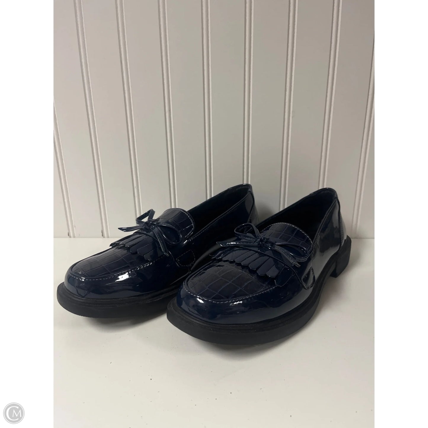 Shoes Flats By Ro & De In Blue, Size: 7.5