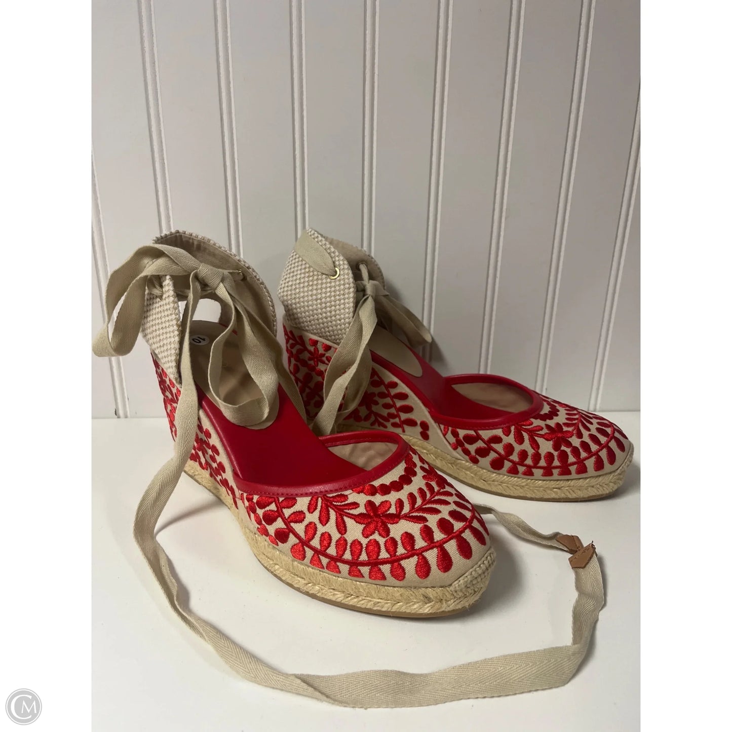 Shoes Heels Wedge By Aldo In Red, Size: 10