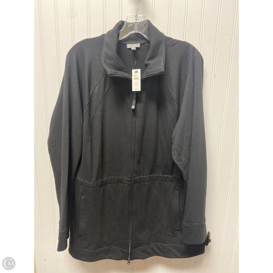 Athletic Jacket By Talbots In Black, Size: Xl