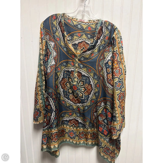 Tunic Long Sleeve By Johnny Was In Multi-colored, Size: S