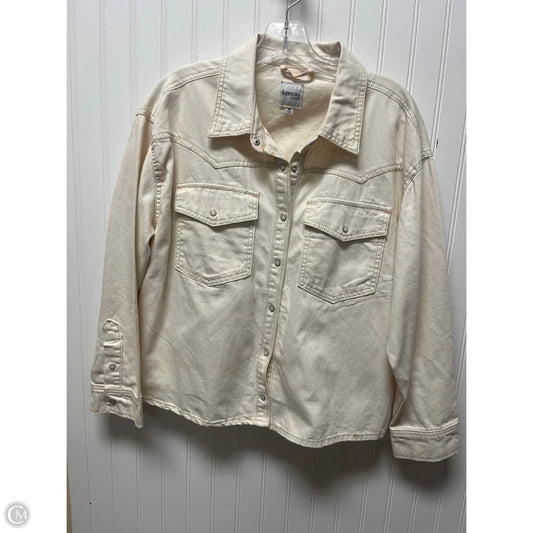 Top Long Sleeve By Kensie In Cream, Size: M