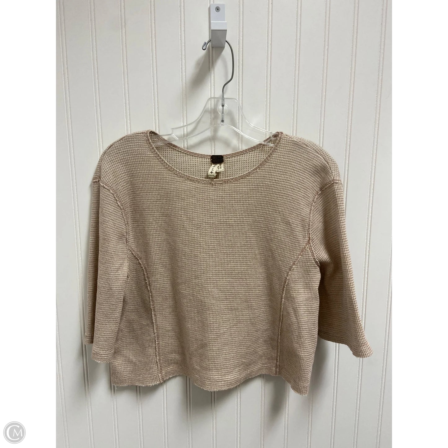 Top Short Sleeve Basic By We The Free In Beige, Size: L