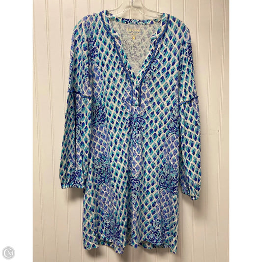 Dress Designer By Lilly Pulitzer In Blue & White, Size: Xs