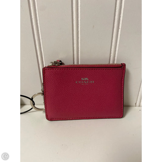 Coin Purse Designer By Coach, Size: Small