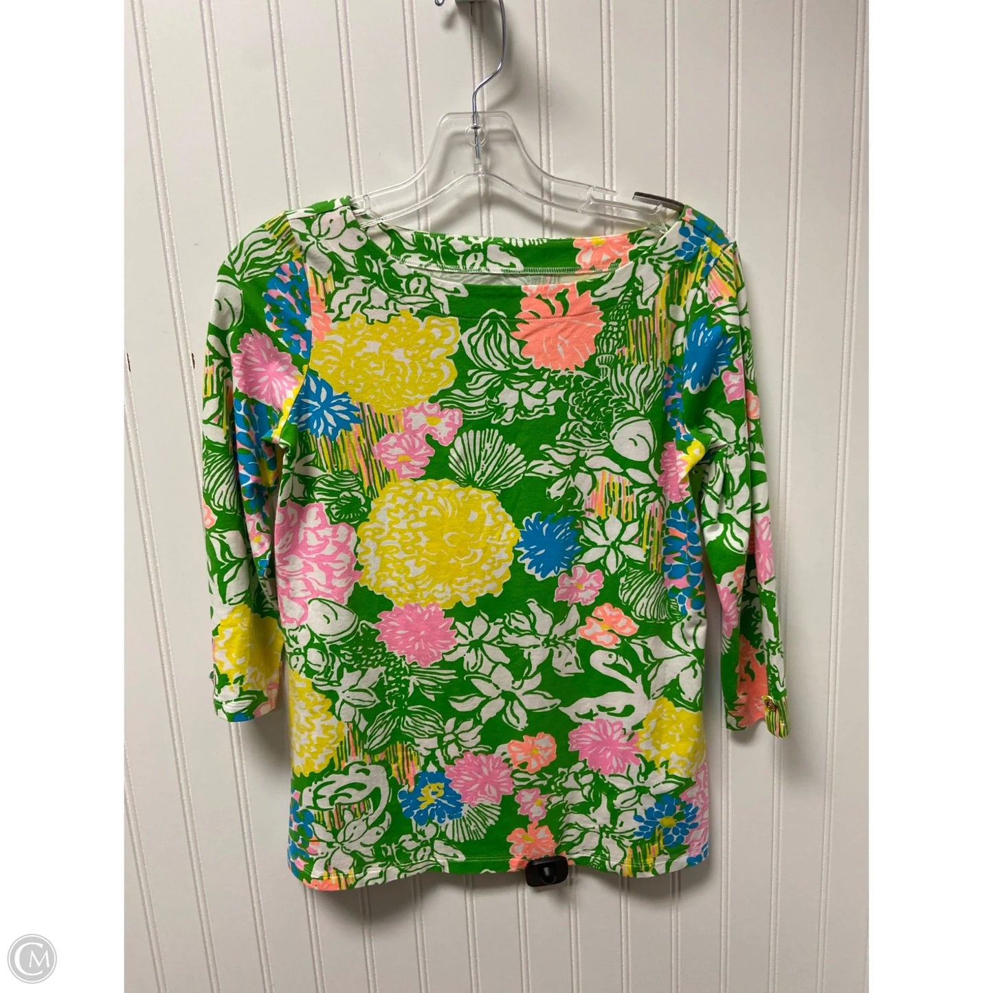 Top Long Sleeve Designer By Lilly Pulitzer In Green, Size: Xs