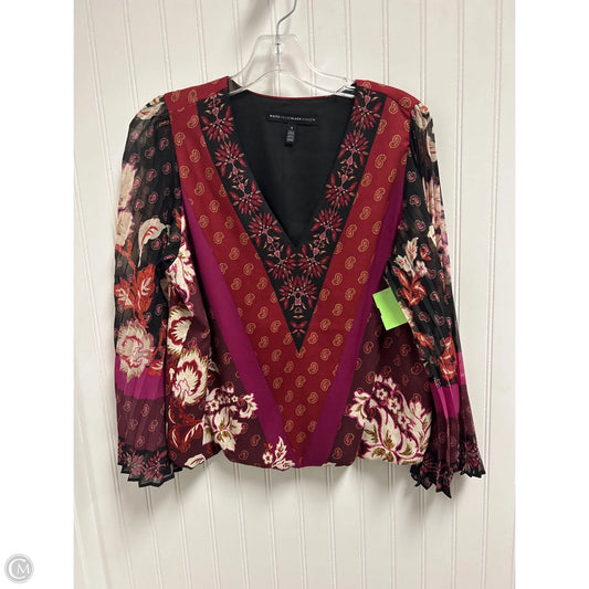 Top Long Sleeve By White House Black Market In Purple, Size: S