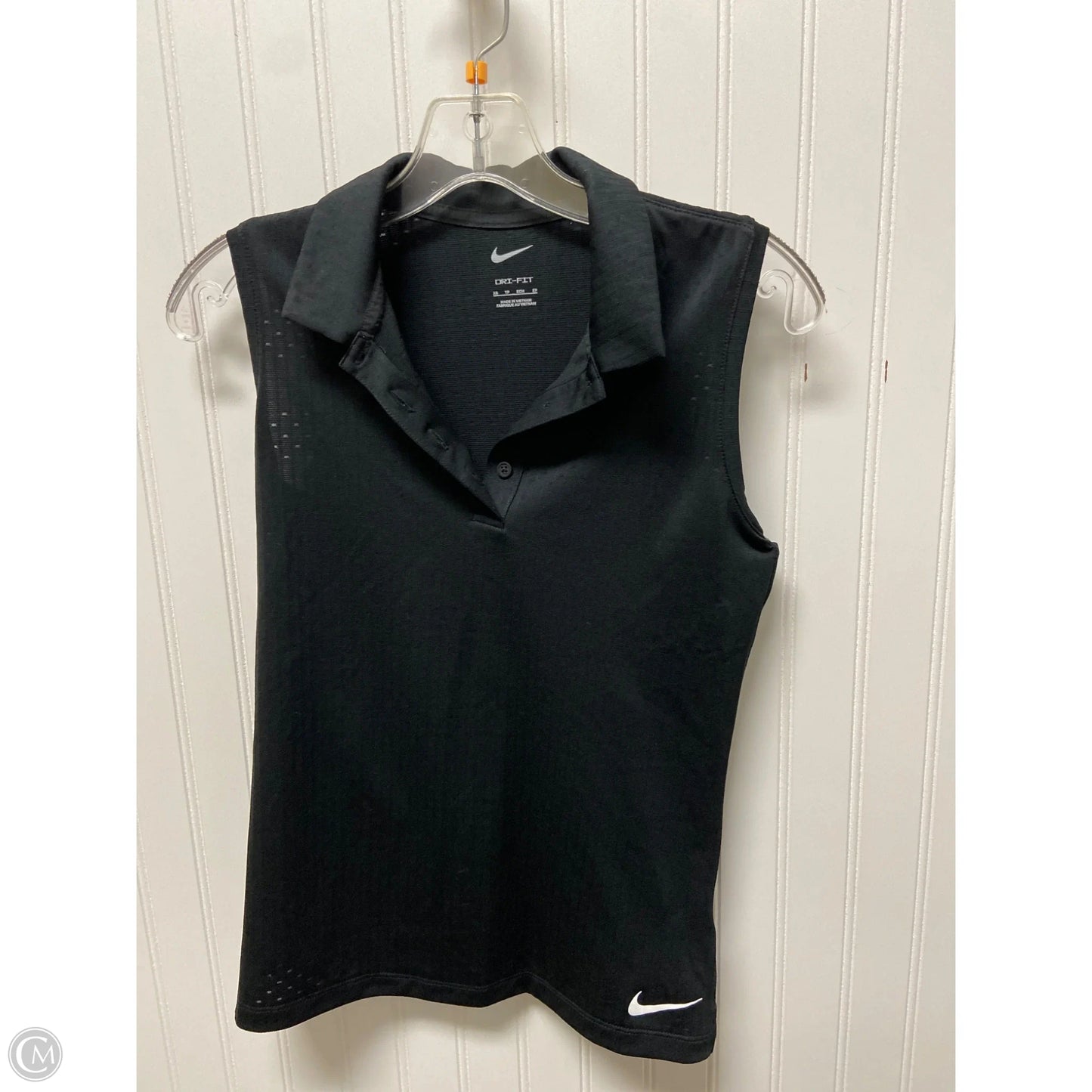 Athletic Tank Top By Nike In Black, Size: Xs