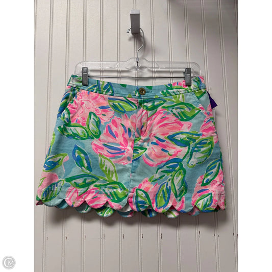 Skort Designer By Lilly Pulitzer In Blue & Pink, Size: 2