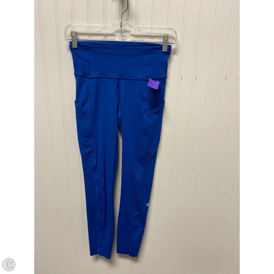 Athletic Leggings By Lululemon In Blue, Size: S