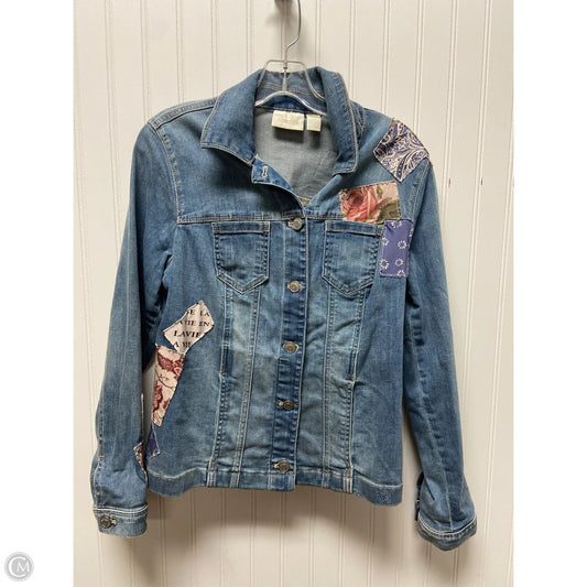 Jacket Denim By Chicos In Blue Denim, Size: S
