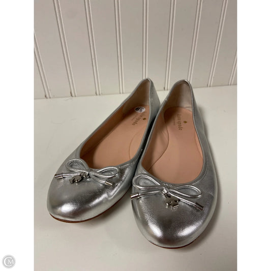 Shoes Designer By Kate Spade In Silver, Size: 6.5