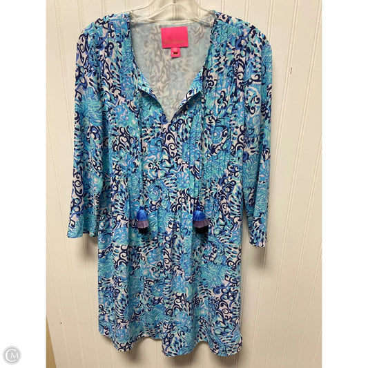 Dress Designer By Lilly Pulitzer In Blue & White, Size: Xs